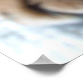 Slaapblauw Aby Cat in Blue Poster (Hoek)