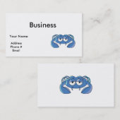 slaapblauwe krab visitekaartje (Voorkant / Achterkant)