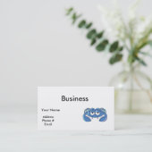 slaapblauwe krab visitekaartje (Staand voorkant)