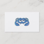 slaapblauwe krab visitekaartje (Achterkant)