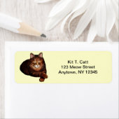  "Slaapbruin"-etiket op tablet Etiket (Insitu)