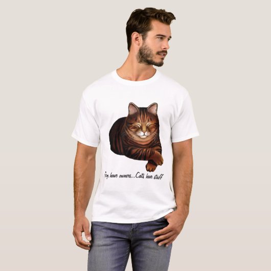  Slaapbruin Shirt met kat (Voorkant volledig)
