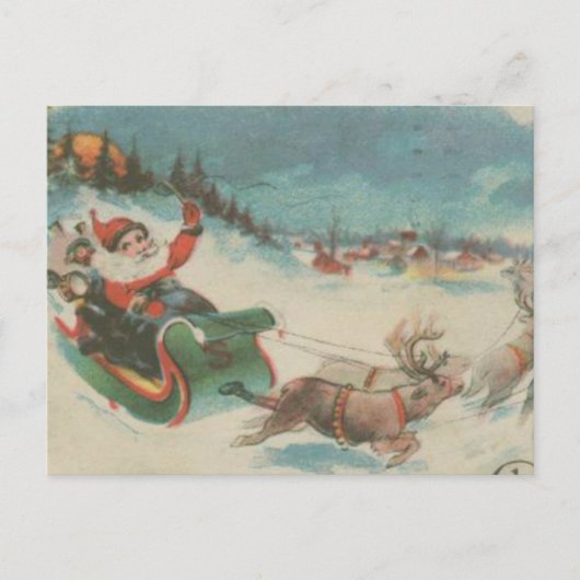 Slaapbuik en Reindester Feestdagenkaart (Voorkant)