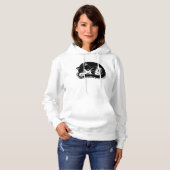 Slaapbuisje Kat Vrouwenblaasje Hoodie (Voorkant volledig)