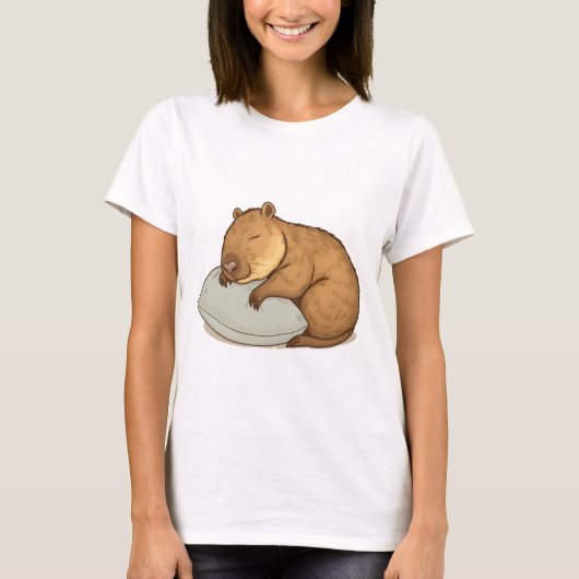 slaapcapibara t-shirt (Voorkant)