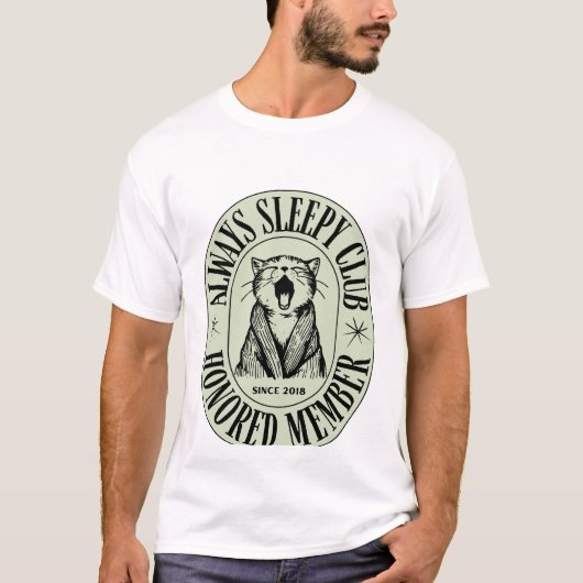 slaapclub t-shirt (Voorkant)