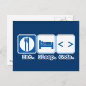 slaapcode (html) briefkaart (Voorkant / Achterkant)