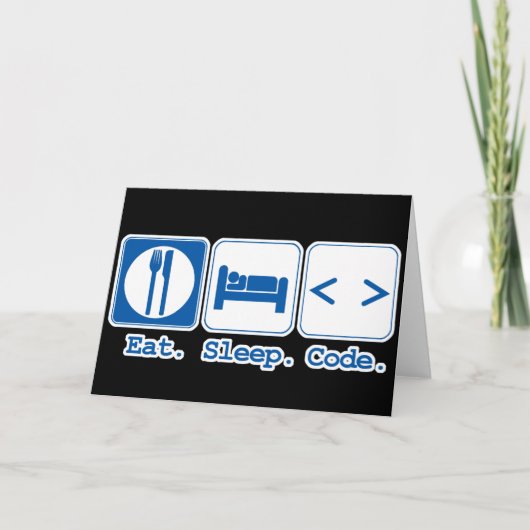 slaapcode (html) kaart (Voorkant)
