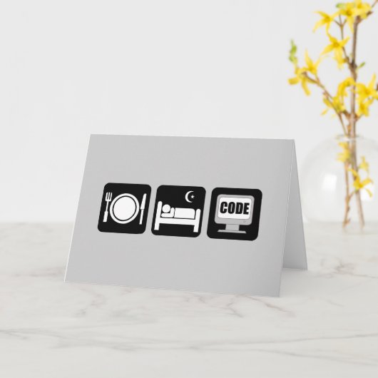 slaapcode kaart (Gele Bloem)