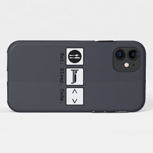 Slaapcode Nerd Draag Case-Mate iPhone Case (Achterkant (horizontaal))