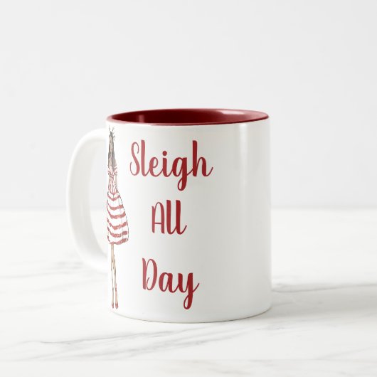 Slaapdag Tweekleurige Koffiemok (Voorkant links)