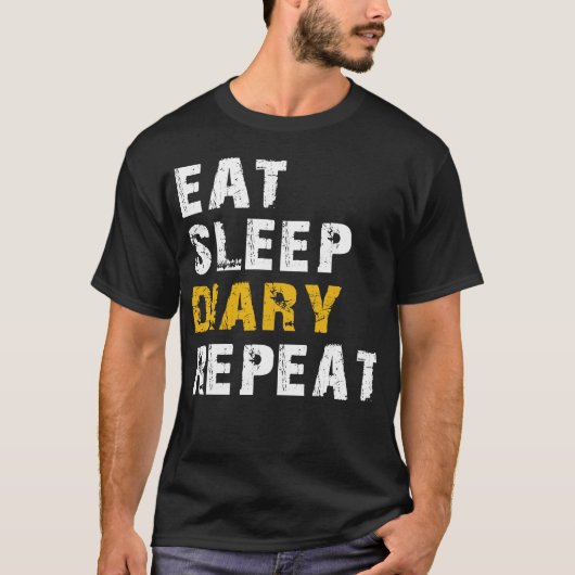 slaapdagboek herhalen t-shirt (Voorkant)