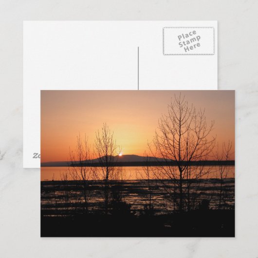 Slaapdame Sunset - Anchorage, Alaska Briefkaart (Voorkant / Achterkant)