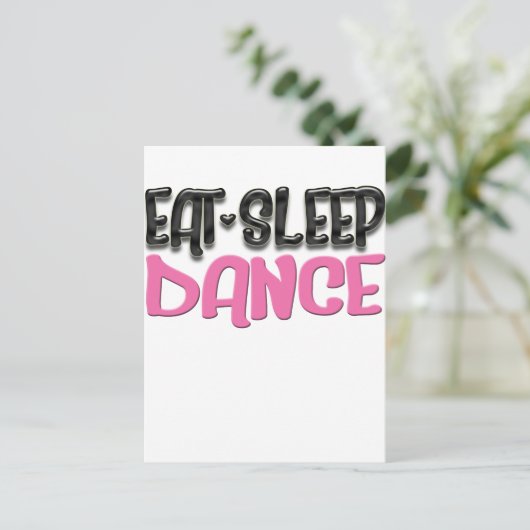 slaapdans briefkaart (Staand voorkant)