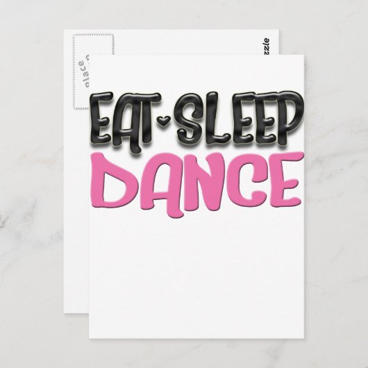 slaapdans briefkaart (Voorkant / Achterkant)