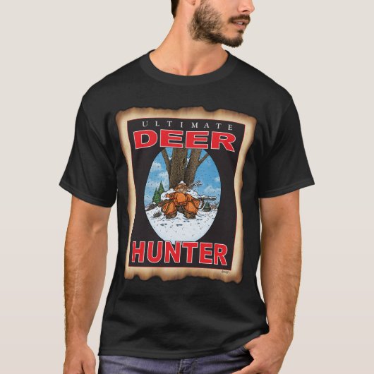 SLAAPDEER PISTOOL HUNTER BLACK T T-SHIRT (Voorkant)