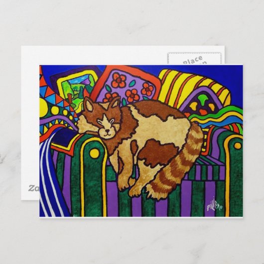 Slaapdeksel van Piliero Briefkaart (Voorkant / Achterkant)