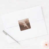 Slaapdeksel Vierkante Sticker (Envelop)
