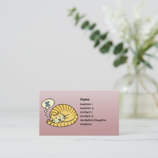 Slaapdeksel Visitekaartje (Staand voorkant)