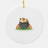 Slaapdier Cavia St.Patrick's Dag Keramisch Ornament (Achterkant)