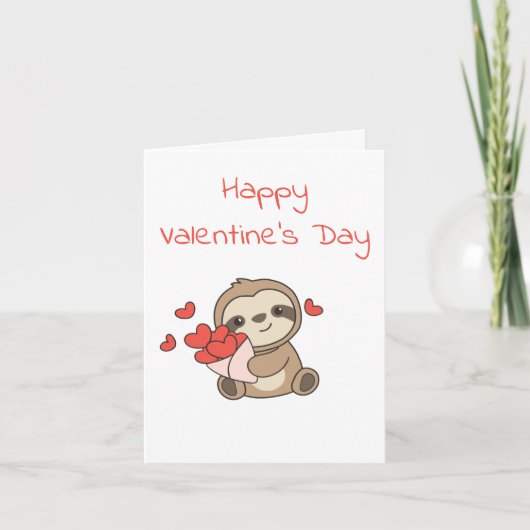 Slaapdieren met hart en vaatvrije dieren feestdagen kaart (Voorkant)