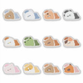 Slaapdieren Sticker (Voorkant)