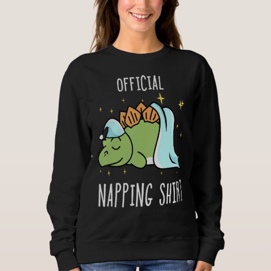 Slaapdinosaurus pyjama slaapkop trui (Voorkant)