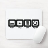 Slaapdraai Eat Herhalen Muismat (Met muis)