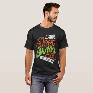 Slaapdraai Eat Herhalen T-shirt