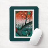 Slaapdragon Plum, Kameido Hiroshige Fine Art Muismat (Met muis)