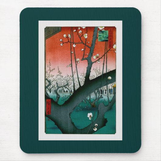 Slaapdragon Plum, Kameido Hiroshige Fine Art Muismat (Voorkant)
