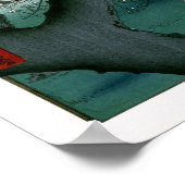 Slaapdragon Plum, Kameido Hiroshige Fine Art Poster (Hoek)