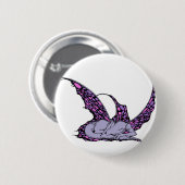 Slaapdragonette (Paarse) Buttonnen Ronde Button 5,7 Cm (Voorkant /achterkant)
