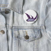 Slaapdragonette (Paarse) Buttonnen Ronde Button 5,7 Cm (In situ)