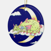 Slaapdrakenversiering Keramisch Ornament (Links)