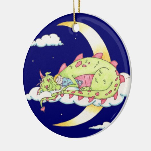 Slaapdrakenversiering Keramisch Ornament (Links)