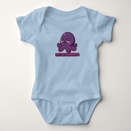 Slaapdronken Grappige Kawaii Octopus Baby Custom Romper (Voorkant)