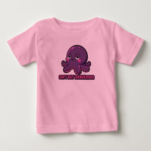 Slaapdronken Grappige Kawaii Octopus Peuter Top (Voorkant)