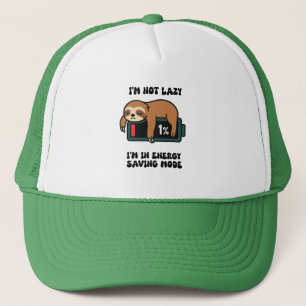 Slaapdronken Luiaard Energie Modus T-Shirt – Grapp Trucker Pet