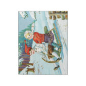 Slaapdruk met kerstmis notitieblok (Linkerzijde)