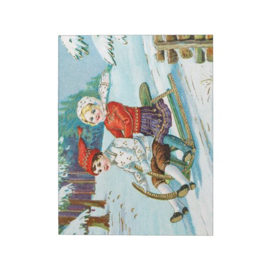 Slaapdruk met kerstmis notitieblok (Linkerzijde)