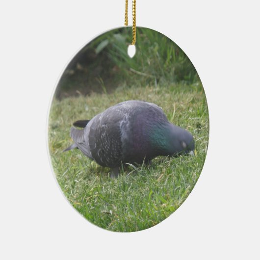 Slaapduif Aangepaste verjaardag Keramisch Ornament (Rechts)