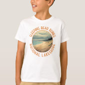 Slaapduinen Beer National Lakeshore Circle T-shirt (Voorkant)