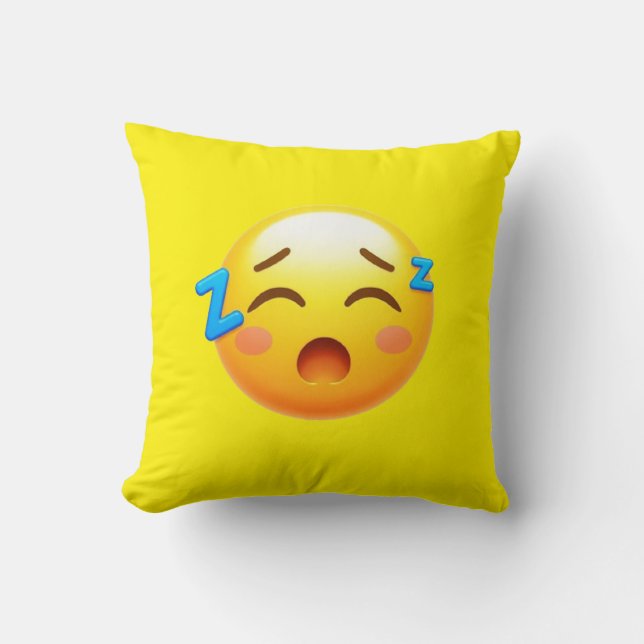 Slaapemoji PILLOW Kussen (Voorkant)