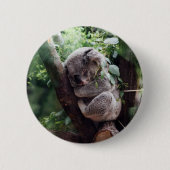Slaapend Baby Koala Ronde Button 5,7 Cm (Voorkant)