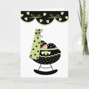 Slaapend Baby Nieuw babyWenskaart Kaart