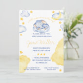 Slaapend Baby shower Kaart (Staand voorkant)