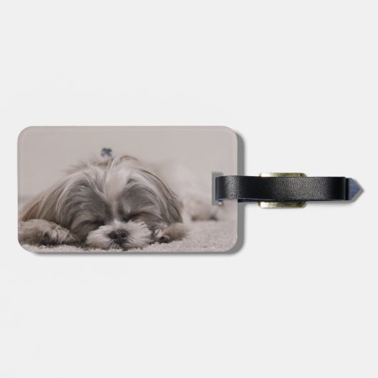 Slaapend Bagagelabel, slaaphond Bagagelabel (Achterkant horizontaal)