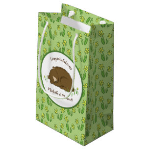 Slaapend Beer Baby shower Woodland Klein Cadeauzakje