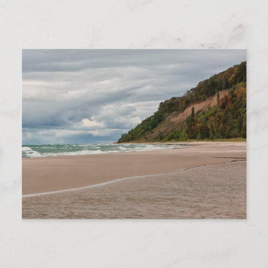 Slaapend beer duinen strand briefkaart (Voorkant)